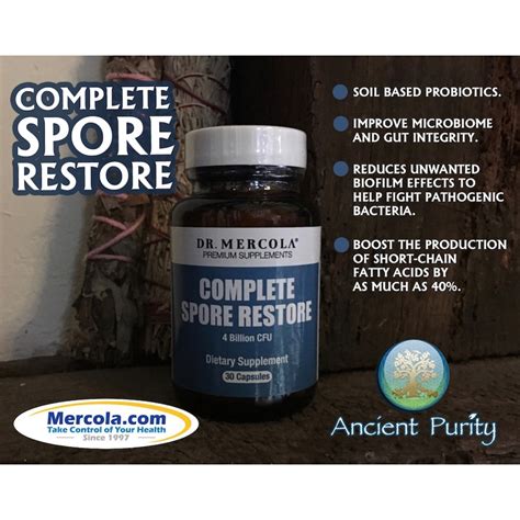 Spore Restore Soil Probiotics Dr Mercola 30 Caps