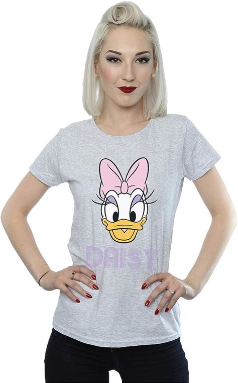 Disney Women S Daisy Duck Face T Shirt Amazon Co Uk Clothing