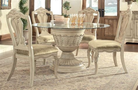 See more by signature design by ashley. Buy Ashley Furniture Ortanique Round Dining Room Pedestal Table Set | Round dining room ...