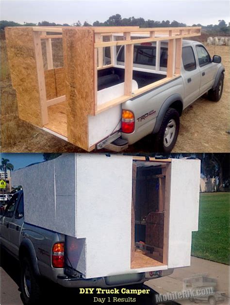How To Build Your Own Camper Shell Diy Camper Shells Nissan Frontier