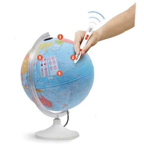 Nova Rico Parla Mondo Illuminated Interactive Globe 30cm Iwoot Uk