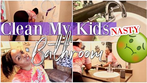 New Cleaning My Kids Disgusting Bathroom Motivational Speed Clean