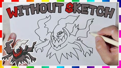 How To Draw Pokemon Darkrai Easy Drawing Step By Step Youtube