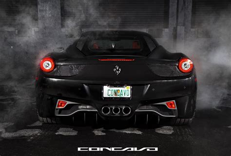 Ferrari 458 Italia On Cw 12 Gloss Black9584477273o Concavo Wheels
