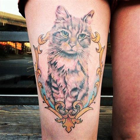 60 Thigh Tattoo Ideas | Thighs, Tattoo and Cat
