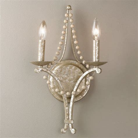 If you're looking for accent lighting to highlight artwork or an architectural piece, you'll want to choose a large, indoor wall sconce with uplighting. Beaded Elegance Wall Sconce 2 Light | Indoor wall sconces ...