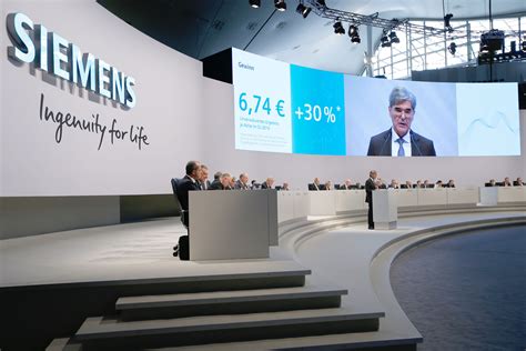 Hauptversammlung Der Siemens Ag Press Company Siemens