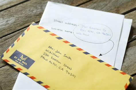 address envelopes  attn  sample envelope