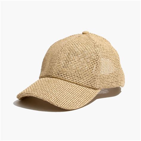 Madewell Straw Baseball Cap In Natural Lyst