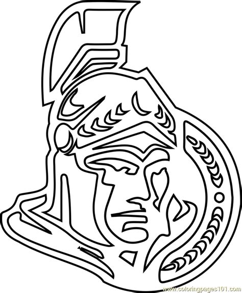 Some of them are transparent (.png). Ottawa Senators Logo Coloring Page - Free NHL Coloring ...