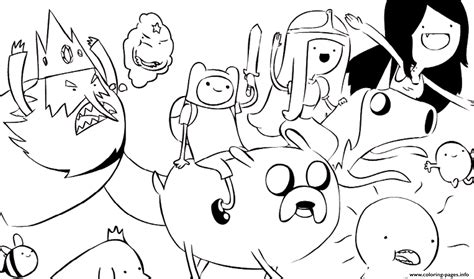 Cute free once upon a time the life coloring. Adventure Time S Cartoone863 Coloring Pages Printable