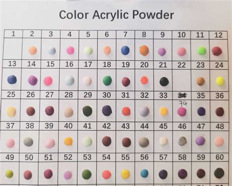10g Color Acrylic Powder