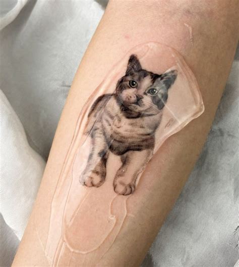 40 Incredible Realistic Cat Tattoos That Are Trending Inku Paw