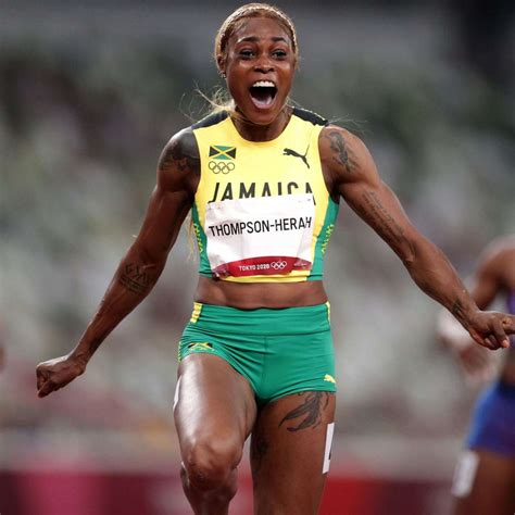 Elaine Thompson Herah Becomes First Woman To Repeat Olympic Sprint Double The St Kitts Nevis