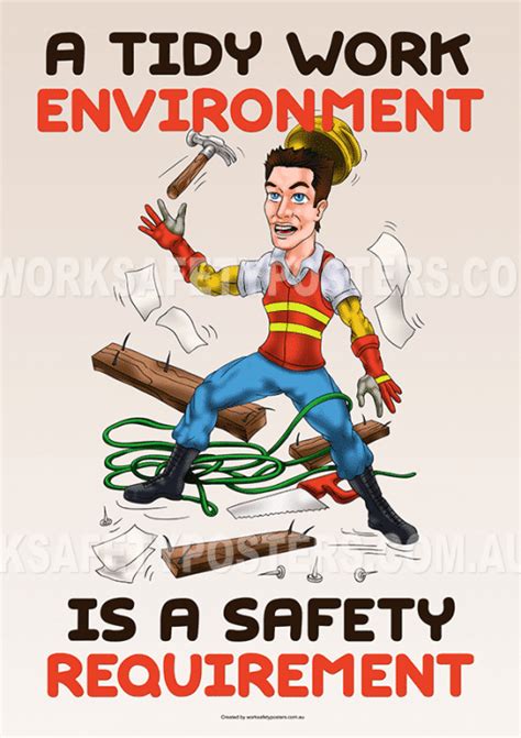 Housekeeping Safety Posters Australia Full Colour Workplace Safety Posters