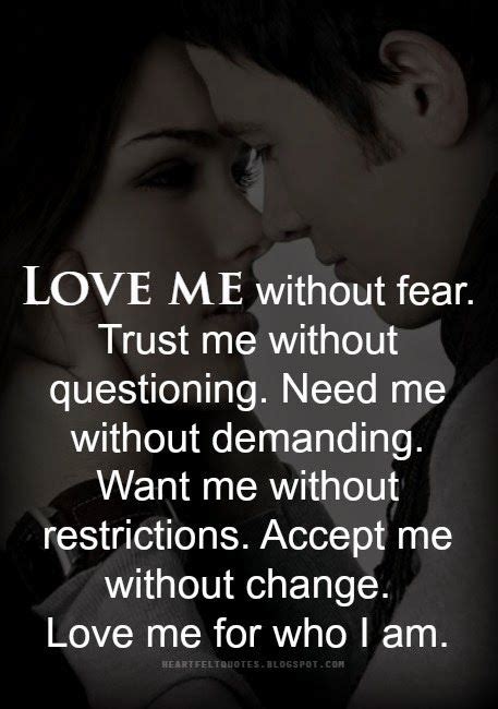 Love Me For Who I Am Quotes Shortquotescc