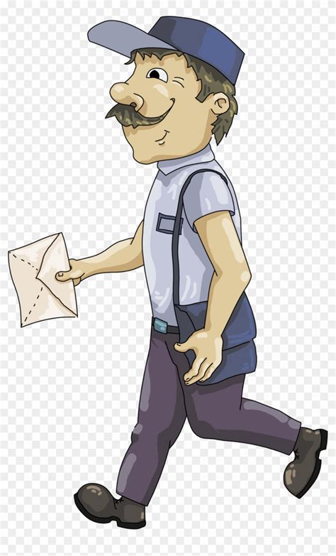 Post Office Clipart Black And Mail Carrier Clip Art Free