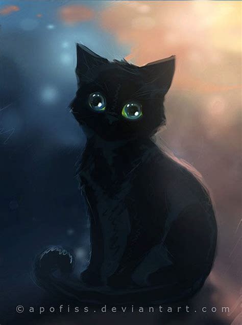 Apofiss On Deviantart Cats Illustration Cat Art Cute Animal Drawings