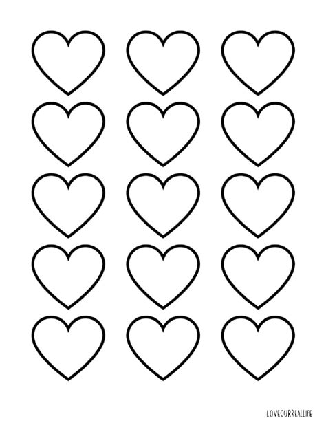 Printable Heart Template With Lines