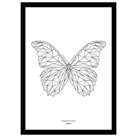 New Format Limited Edition Geometric Butterfly Art Print From Martyn