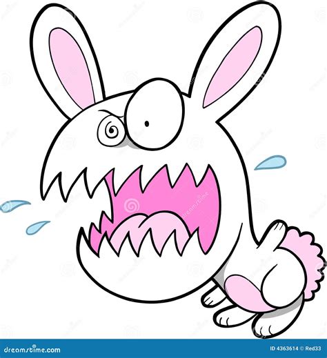 Crazy Bunny Rabbit Stock Vector Illustration Of Cute 4363614