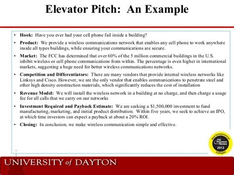 How do you get your work published? Business Plan Sales Pitch Speech