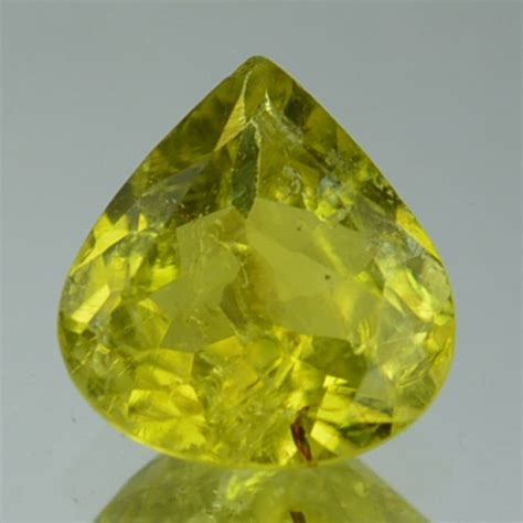 Natural Canary Yellow Tourmaline Pear Cut Mozambique