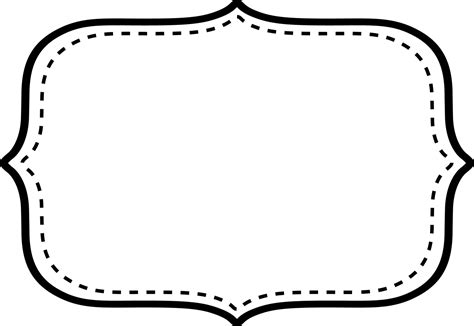 Vintage Text Frame Png Line Art Frame Png Transparent