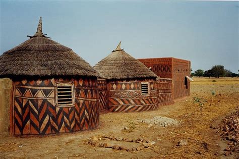 Decorated Mud Houses Of Tiebele Burkina Faso