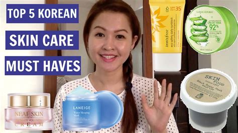 Top 5 Korean Skin Care Must Haves Youtube