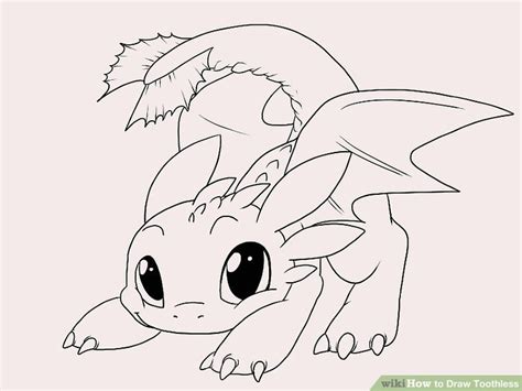 How To Draw Toothless With Pictures Wikihow