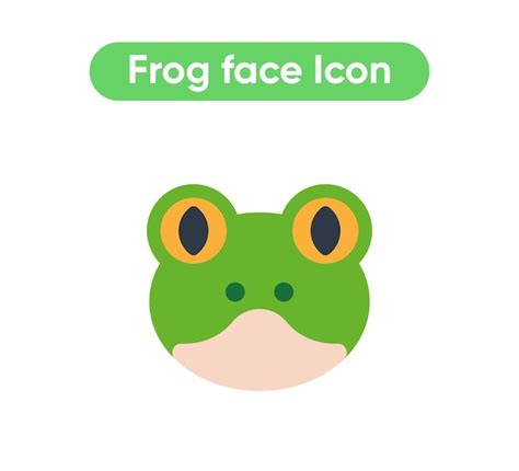 Premium Vector Frog Face Vector Isolated Icon Emoji Illustration Frog