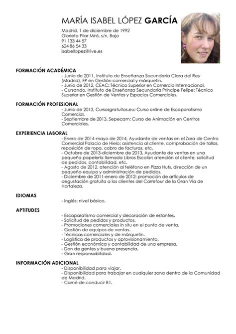 Ejemplos De Resume Profesional En Espanol