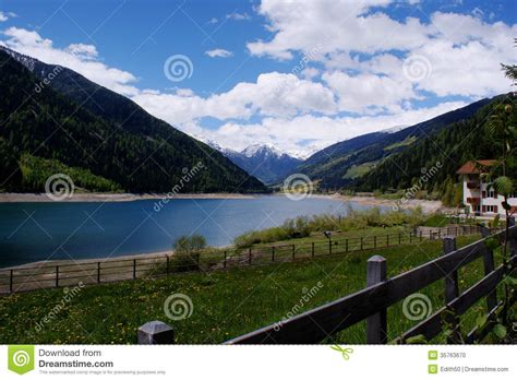 A Dam Lake In South Tyrol Stock Photo Image Of Recreation 35763670