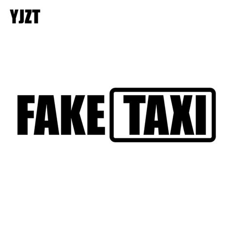 Yjzt 154cm Fake Taxi Fashion Vinyl Car Styling Letters Decal Car