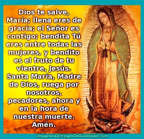 Imagen De La Virgen De Guadalupe Con Oración
