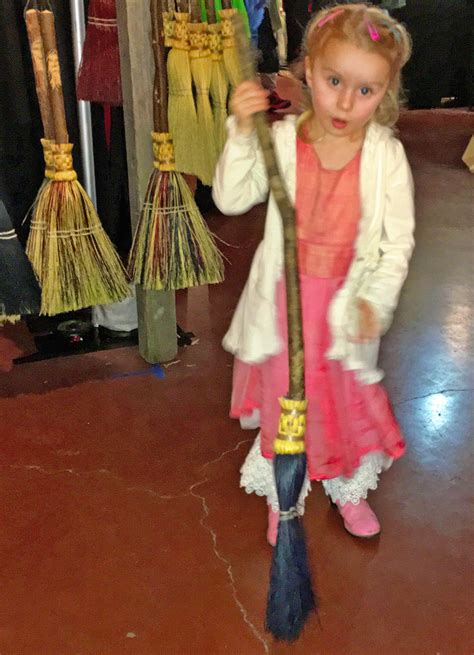Sweet Little Girl With A New Scheumack Broom Handmade Broom