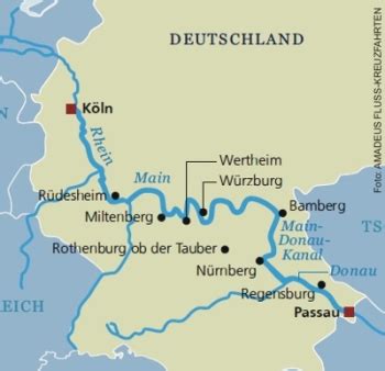 Tourenvorschläge für passau und umgebung. Donau Fluss Karte