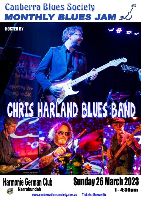 Monthly Blues Jam Chris Harland Blues Band Harmonie German Club Canberra