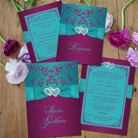Wedding cortege on a purple wedding. Purple And Teal Wedding