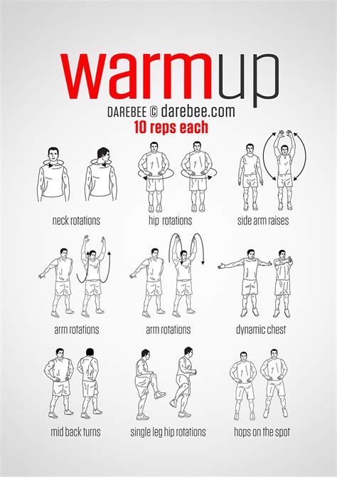 Warmup And Stretching Pre Workout Stretches Workout Warm Up Workout