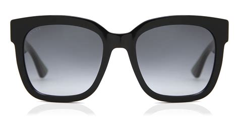 gucci gg0034s 002 sunglasses black visiondirect australia