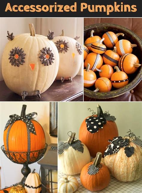 28 Simple And Easy Pumpkin Decorating Ideas Without Carving Easy