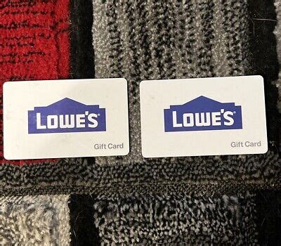 Lowes Gift Card Ebay