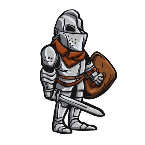 Cartoon Medieval Knight Stock Vector Illustration Of Shield 138088854