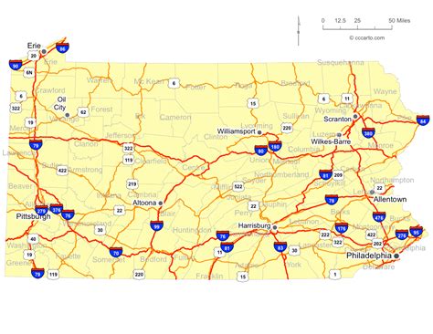 View Pa Map With Cities Pictures — Sumisinsilverlake.Com ...