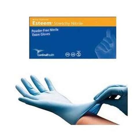 Esteem Nitrile Exam Gloves Powder Free Non Sterile Cardinal Health 558856nmb 558857nlb