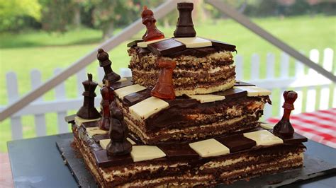 Bbc One Marthas Chess Themed Chocolate And Salted Caramel Dobos Torte