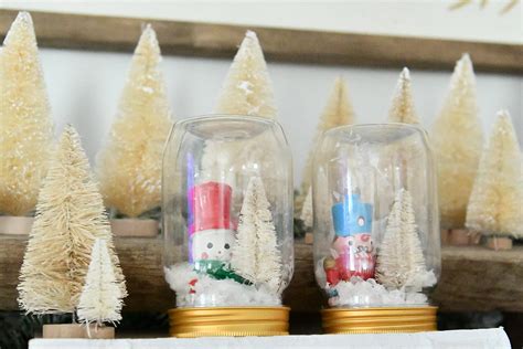 Dollar Store Waterless Christmas Snow Globes The Curated Farmhouse