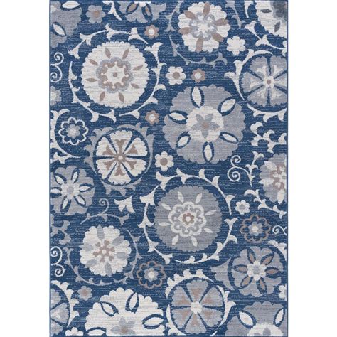 Home baby patio & garden holiday shop sports & outdoors target blue nile mills (75ozu) capel rugs decorative gifts foreside home and garden kaplan early learning company. Tayse Rugs Madison Navy 5 ft. x 7 ft. Area Rug-MDN3107 5x7 ...